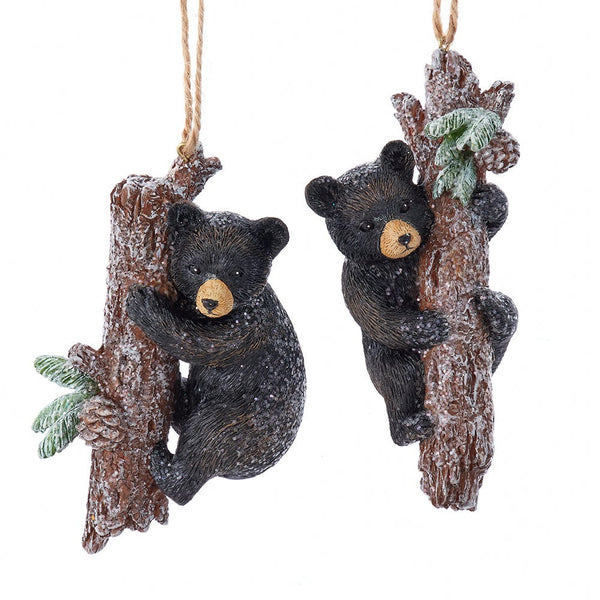 Coming Soon!!! Black Bear Climbing Tree with Glitter (2 options)