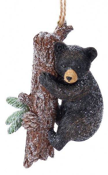 Coming Soon!!! Black Bear Climbing Tree with Glitter (2 options)
