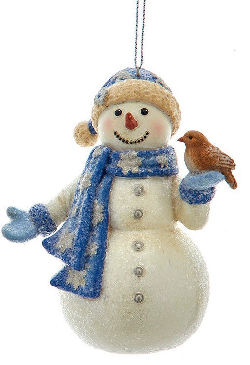NEW!!! Blue & Platinum Snowman (2 options)