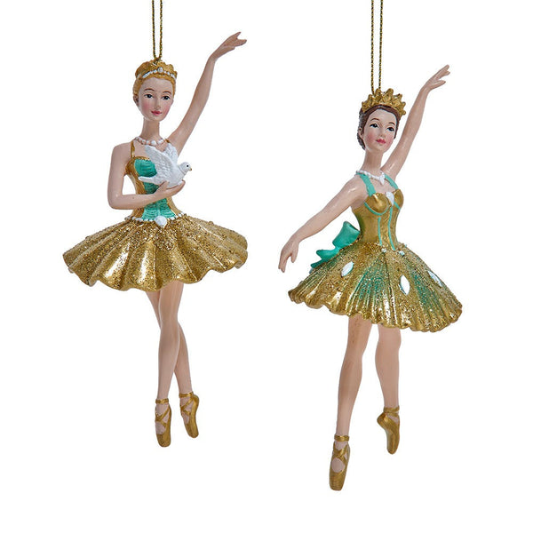 NEW!!! Aqua & Gold Ballerina (Blonde or Brunette)