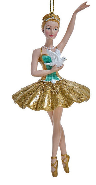 NEW!!! Aqua & Gold Ballerina (Blonde or Brunette)