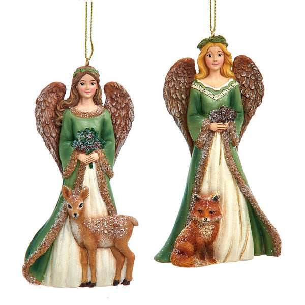NEW!!! Green Angel With Deer or Fox