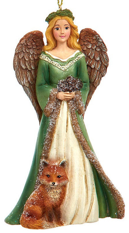 NEW!!! Green Angel With Deer or Fox