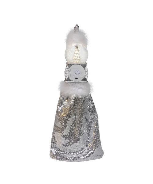 Coming Soon! Hollywood Musical Silver Nutcracker With Water Globe