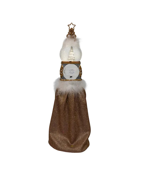 NEW! Musical Gold & Silver Nutcracker With Water Globe