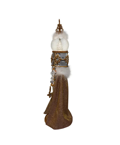NEW! Musical Gold & Silver Nutcracker With Water Globe