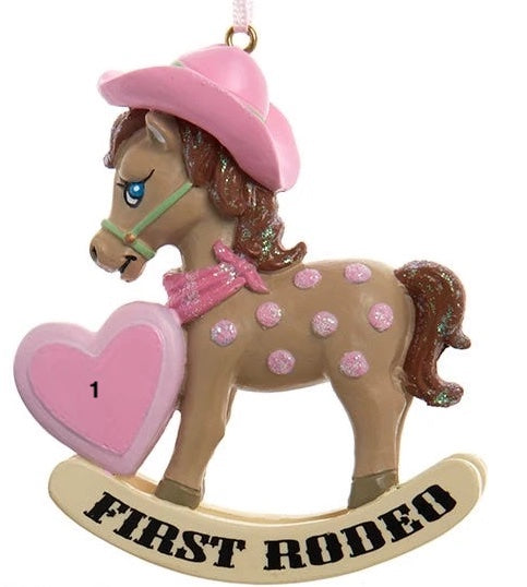 NEW!!! "First Rodeo" Baby's 1st Rocking Horse