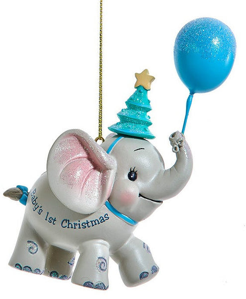 NEW!!! Baby's First Christmas Elephant with Balloon