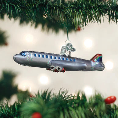 COMING SOON! Old World Christmas Passenger Plane Ornament