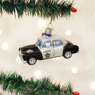 Old World Christmas Police Car Ornament