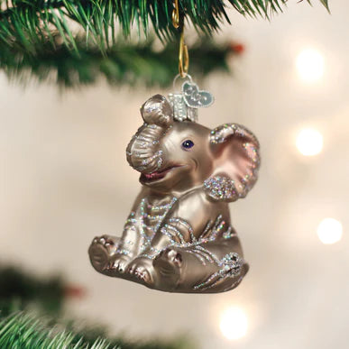 Old World Christmas Little Elephant Ornament