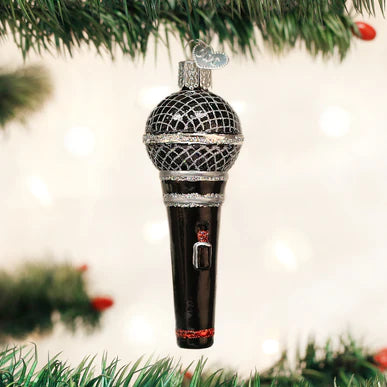 Old World Christmas Microphone Ornament