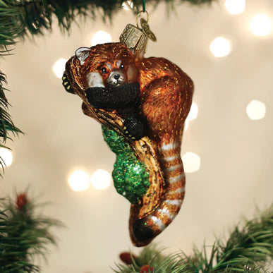 Old World Christmas Red Panda Ornament