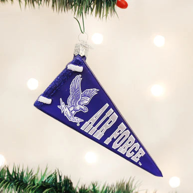 Old World Christmas Air Force Pennant