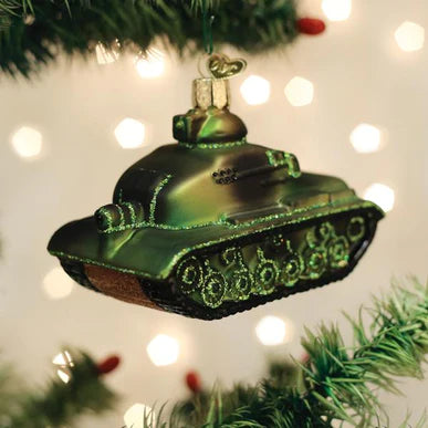 Old World Christmas Military Tank Ornament