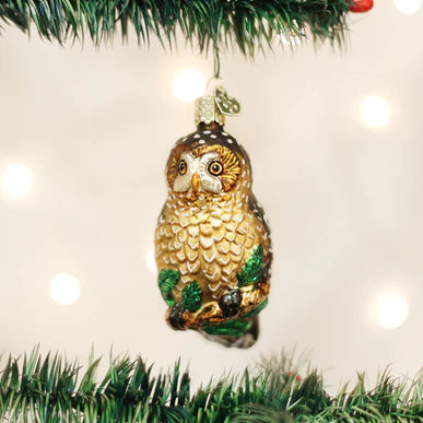 Old World Christmas Spotted Owl
