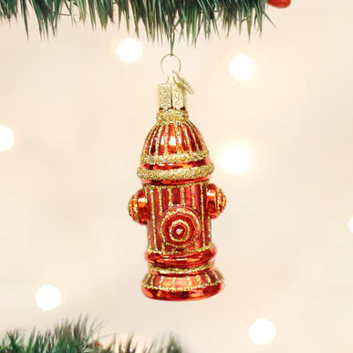 Old World Christmas Fire Hydrant Ornament