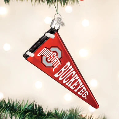 Old World Christmas Ohio State Pennant