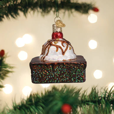 Old World Christmas Brownie A La Mode Ornament
