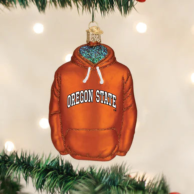 Old World Christmas Oregon State Hoodie Ornament
