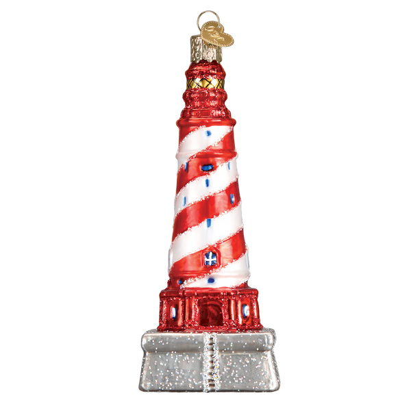 Old World Christmas White Shoal Lighthouse Ornament