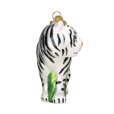 Old World Christmas White Tiger Ornament