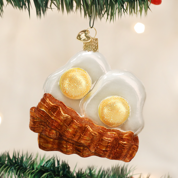 Old World Christmas Bacon & Eggs Ornament
