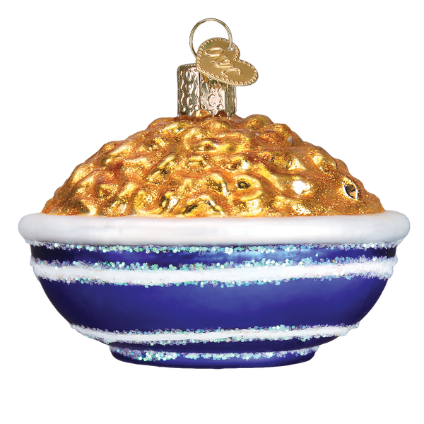Old World Christmas Bowl of Mac & Cheese Ornament