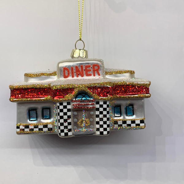 Glass Diner Ornament