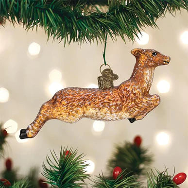 Old World Christmas Vintage Deer Ornament