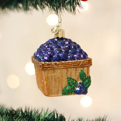 Old World Christmas Basket of Blueberries
