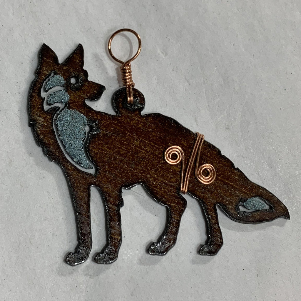 Metal Fox Ornament