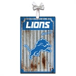 Detroit Lions Tin Ornament
