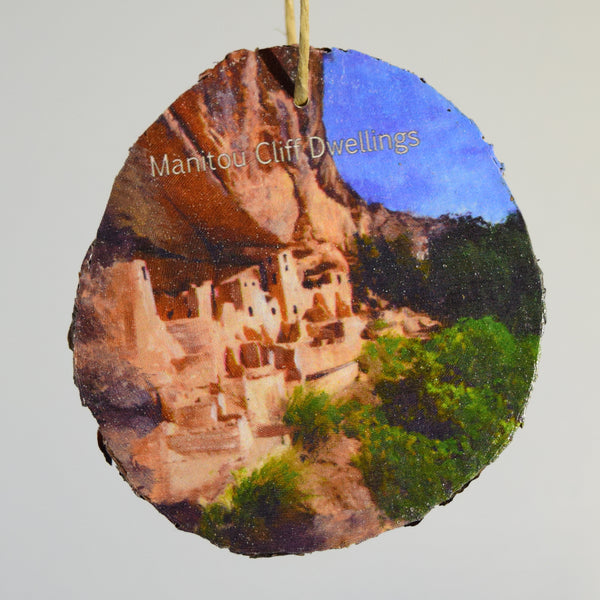 Manitou Cliff Dwellings Wood Ornament