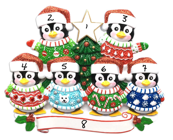 Penguin Ugly Sweater  Family of 6