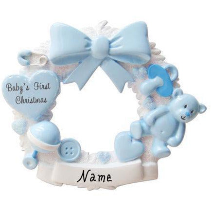 Baby's First Christmas -Wreath- Boy or Girl