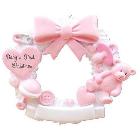 Baby's First Christmas -Wreath- Boy or Girl