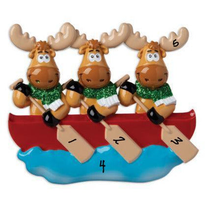 3 Moose in a Canoe
