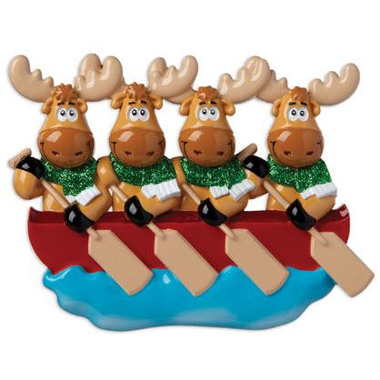 4 Moose in a Canoe