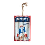 New England Patriots Tin Ornament