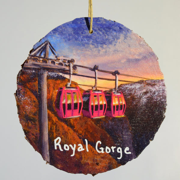 Royal Gorge Gondolas Wood Ornament