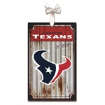 Houston Texans Tin Ornament