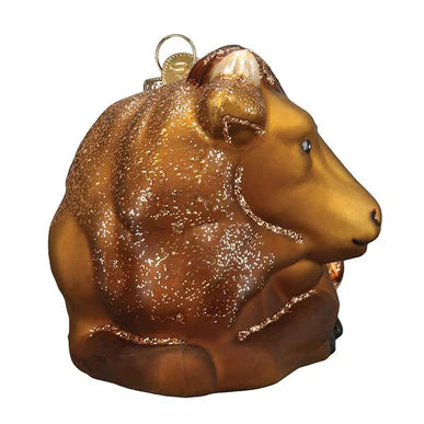 Old World Christmas Glass Ox Ornament