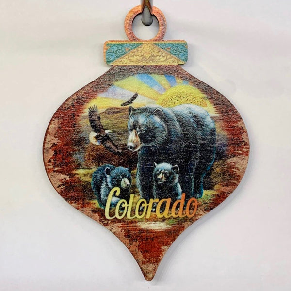 Colorado Bear Drop Ornament