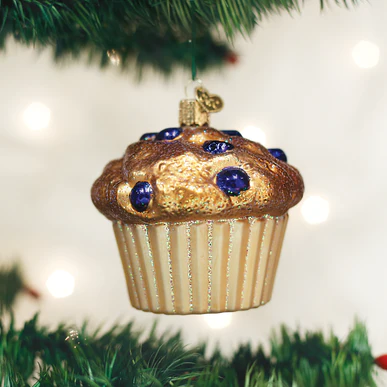 Old World Christmas Blueberry Muffin Ornament