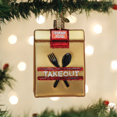 Old World Christmas Takeout Bag Ornament